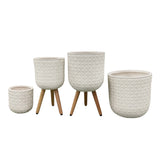 Textured Pot with Legs - Medium