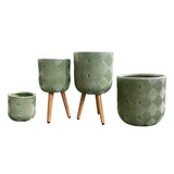 Textured Pot with Legs - Medium