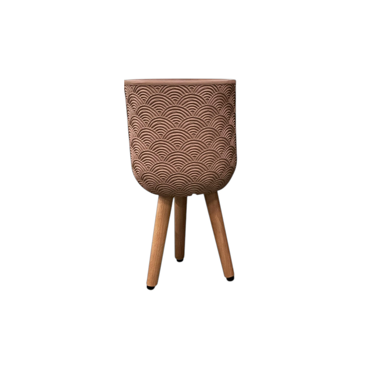 Textured Tripod Plant Pot - Medium