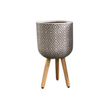 Textured Tripod Plant Pot - Medium