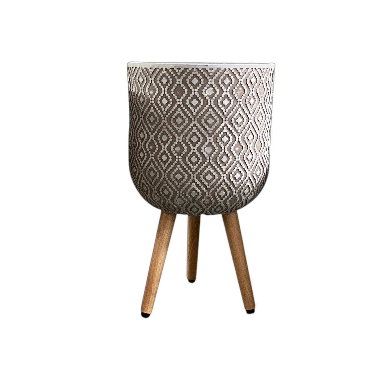 Textured Tripod Plant Pot - Large