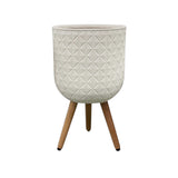 Textured Tripod Plant Pot - Large