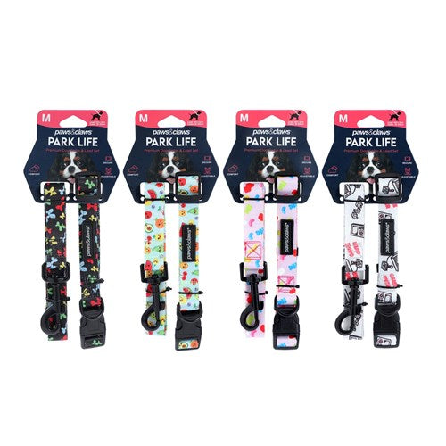 Park Life Collar and Lead Set - Medium