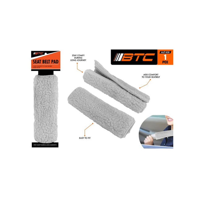 Seat Belt Pad 23cm - Grey
