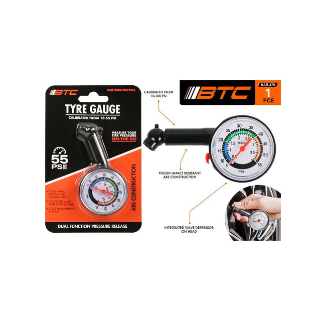 Tyre Pressure Gauge 55 PSI