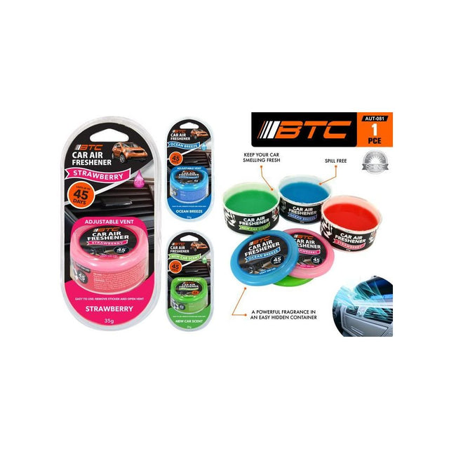 Car Gel Air Freshener 35g - Assorted