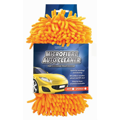 Noodle Car Wash Sponge Mitt – 2 Assorted Colours