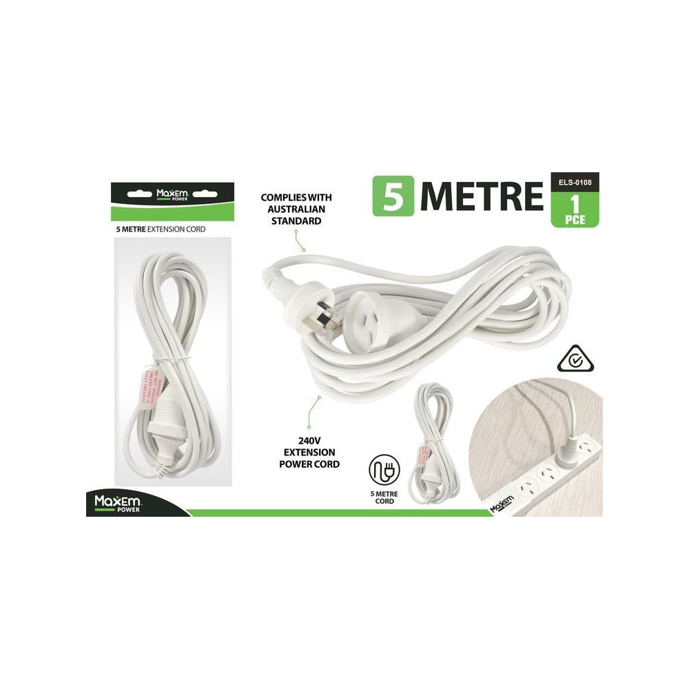 5m Extension Power Cord