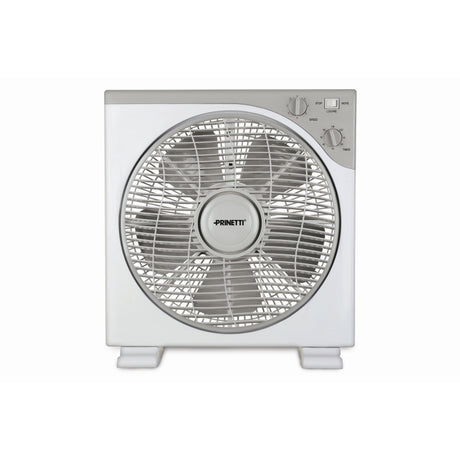 White Box Fan with Timer 30cm