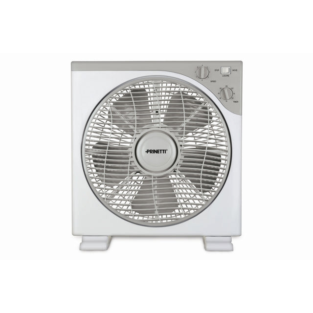 White Box Fan with Timer 30cm