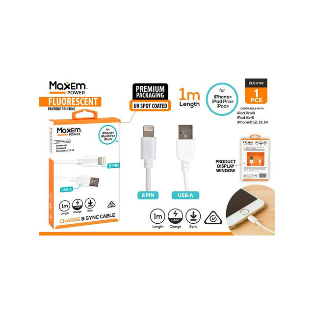 1m Lightning Cable USB-A - White
