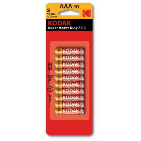 Kodak Extra Heavy Duty AAA Batteries – 10 Pack