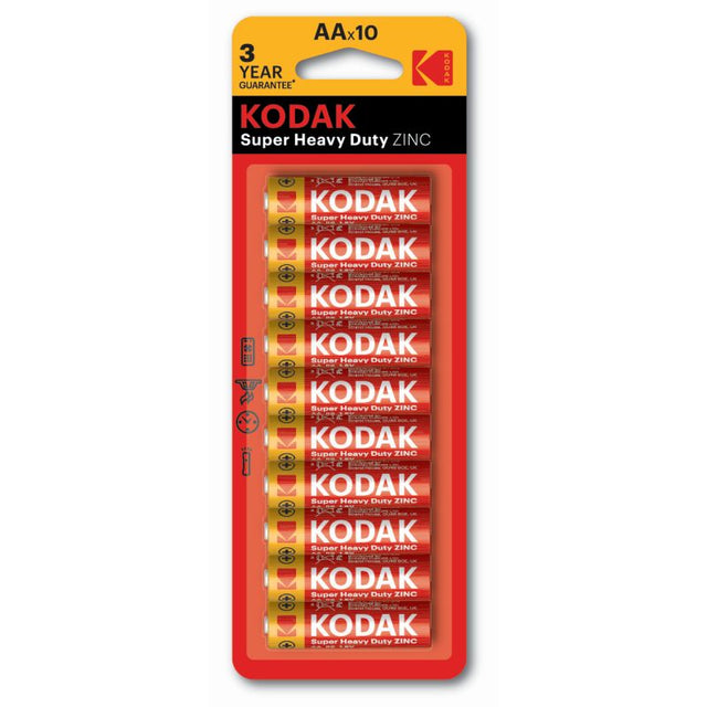 Kodak Extra Heavy Duty AA Batteries – 10 Pack