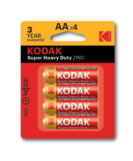 Kodak Extra Heavy Duty AA Batteries – 4 Pack