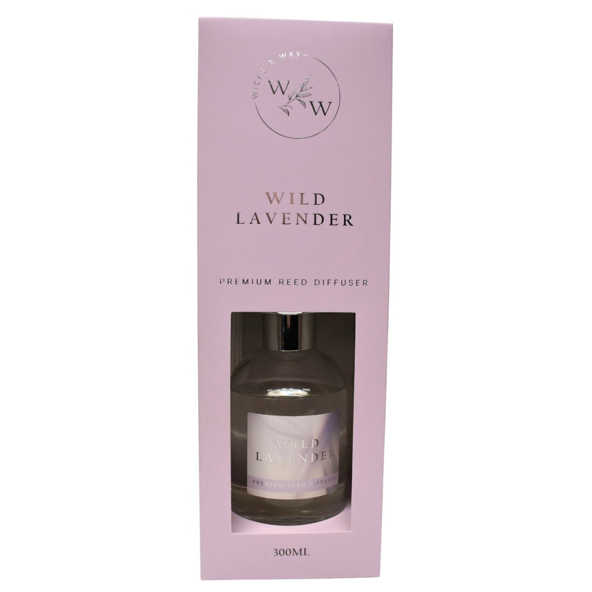Wicks & Wax Premium Reed Diffuser 300ml - Wild Lavender