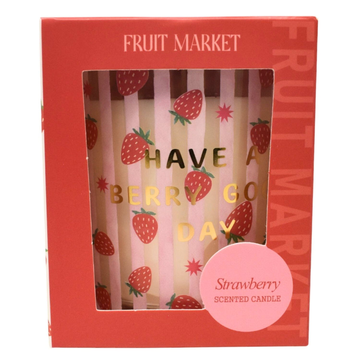 Fruit Market Scented Candle 210g - Strawberry