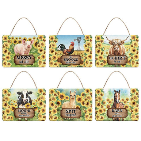 Farmhouse Hanging Plaque - 20 x 15cm