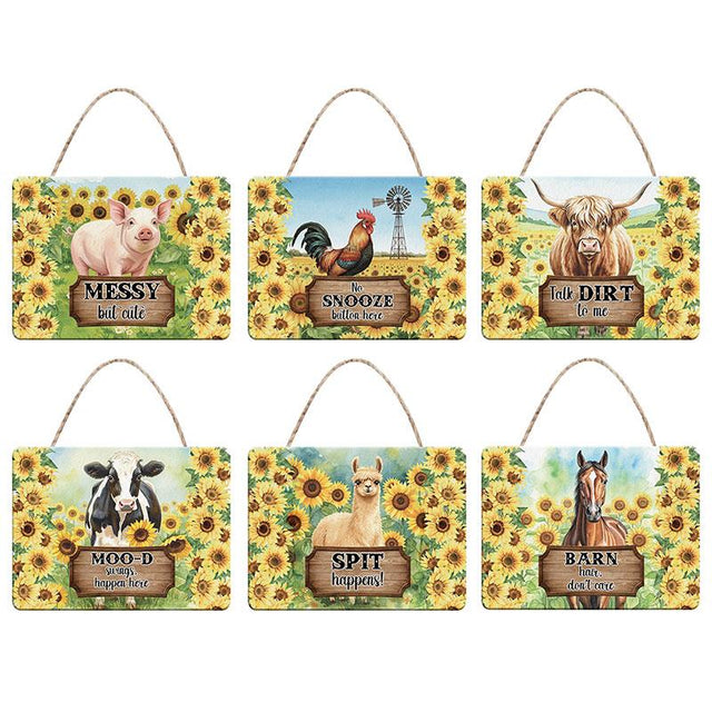 Farmhouse Hanging Plaque - 20 x 15cm