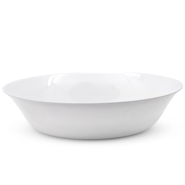 Melamine Shallow Salad Bowl 30cm White