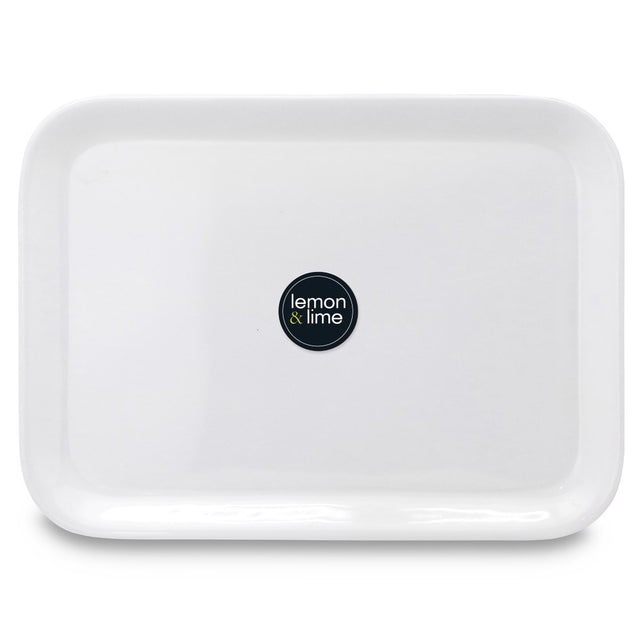Melamine Serving Tray White 39.5 x 29cm
