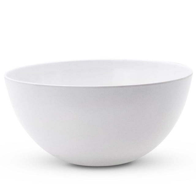 Round Melamine Salad Bowl Large 30cm White