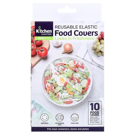 Elastic Food Covers – 10 Pack