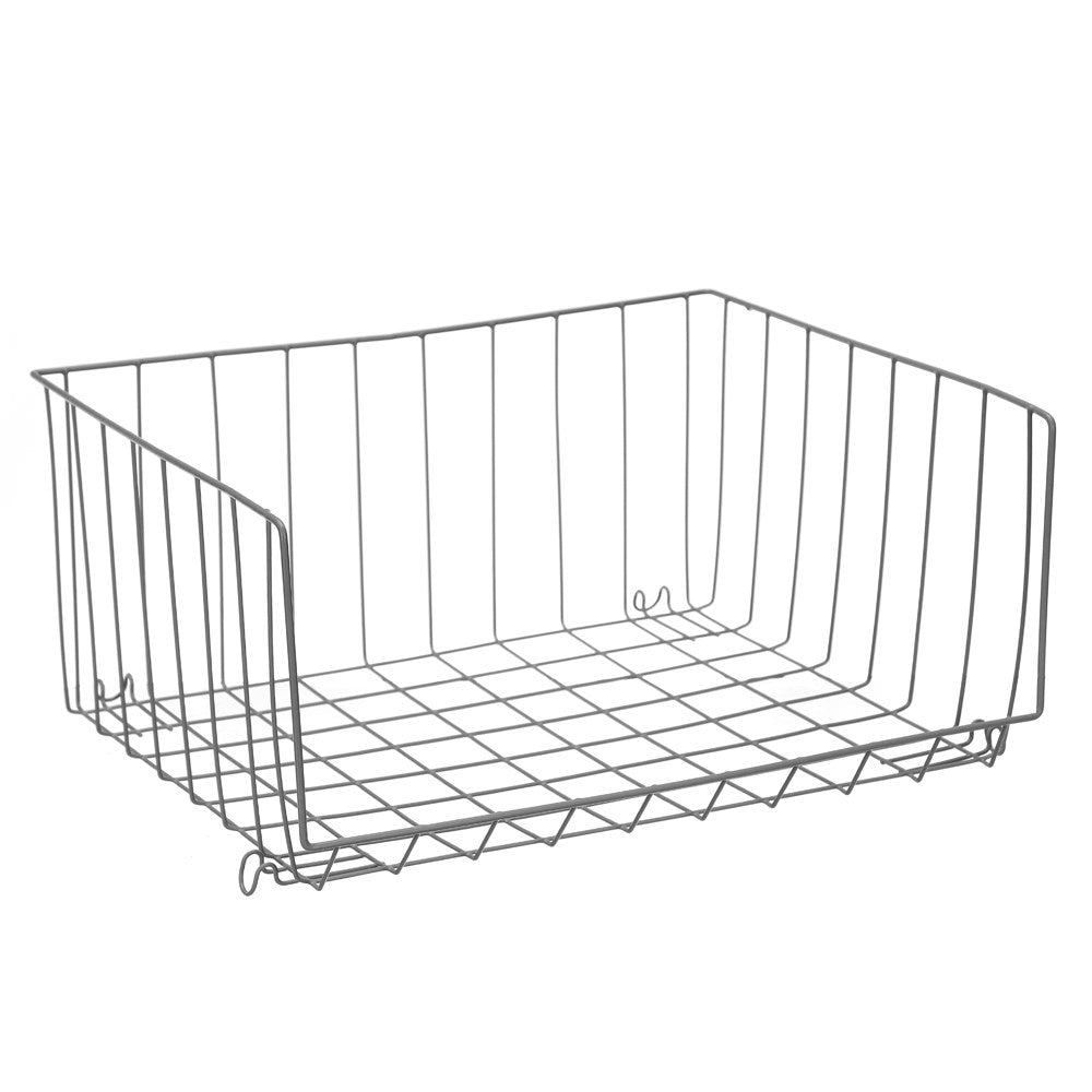 Wire Stackable Storage Basket 47 x 42 x 22cm