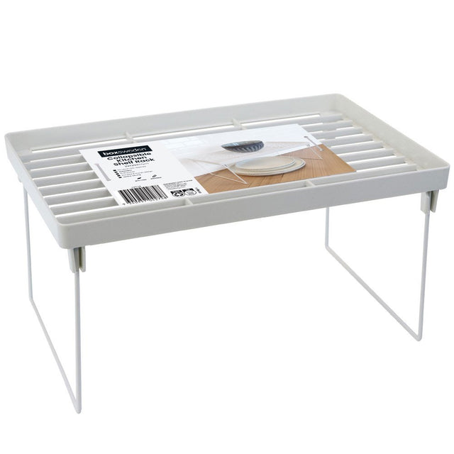Collapsible Stackable Kitchen Shelf Rack 32cm x 20cm x 17cm
