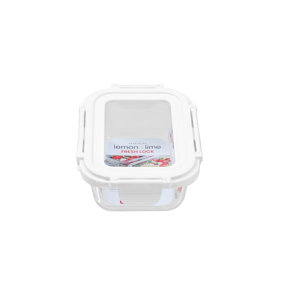 Yorkshire Glass Container with Lid 375ml