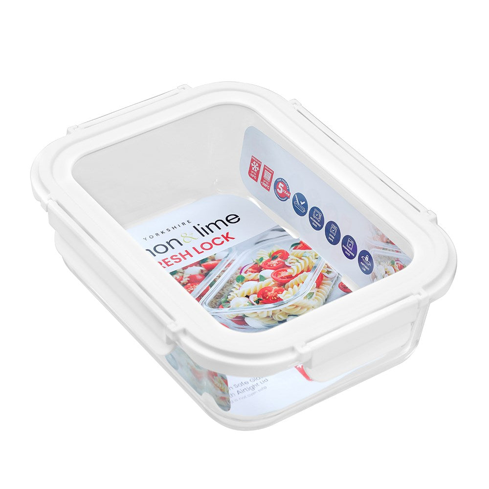 Yorkshire Glass Container with Lid 1.5L