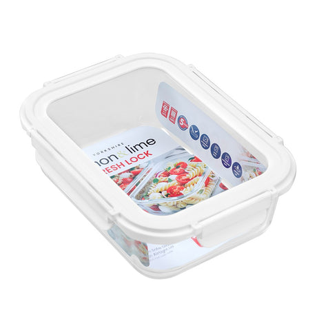 Yorkshire Glass Container with Lid 1.5L