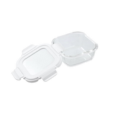 Yorkshire Glass Square Container with Lid 500ml