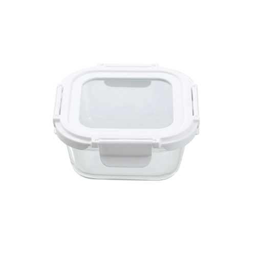 Yorkshire Glass Square Container with Lid 500ml
