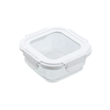 Yorkshire Glass Square Container with Lid 500ml