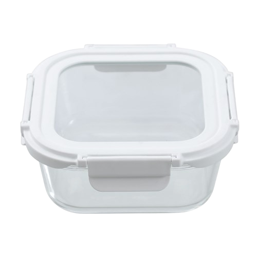 Yorkshire Glass Square Container with Lid 800ml