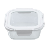 Yorkshire Glass Square Container with Lid 800ml