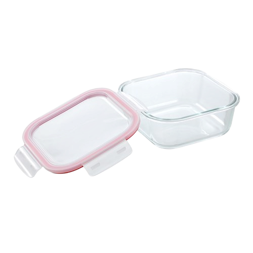 Yorkshire Square Glass Container with Clip Seal Lid 1.2L