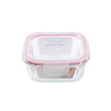 Yorkshire Square Glass Container with Clip Seal Lid 800ml