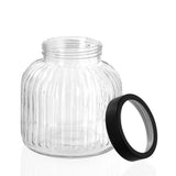 Brooklyn Textured Glass Jar 3L