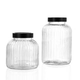Brooklyn Textured Glass Jar 3L