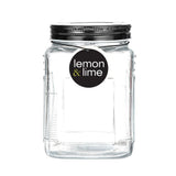 Ascot Ribbed Glass Jar 800mL