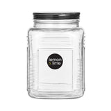 Ascot Ribbed Glass Jar 1.5L