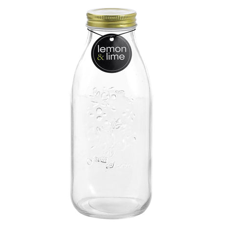 Roma Clear Glass Sauce Bottle 1L