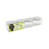 4 Pack Quilted Glass Conserve Jar 135ml