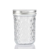 3 Pack Quilted Glass Conserve Jar 220ml