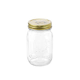 8 Pack Glass Conserve Jar 550ml Gold Lid