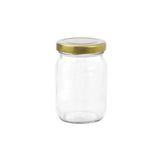 12 Pack Verona Glass Jar 150ml Gold Lid