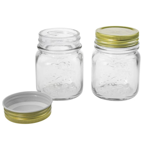 Roma Clear Glass Conserve Jar 200ml Pk 18