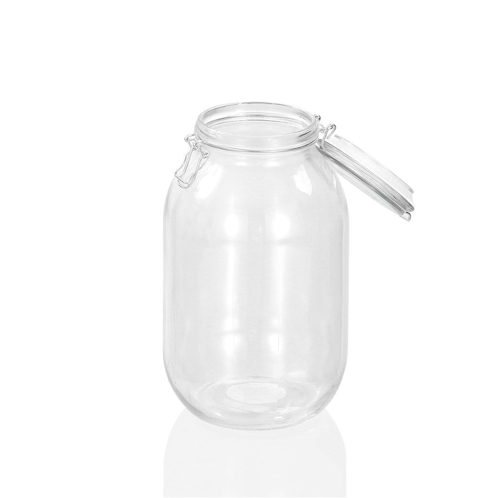 Fresco Glass Clip Jar 3L