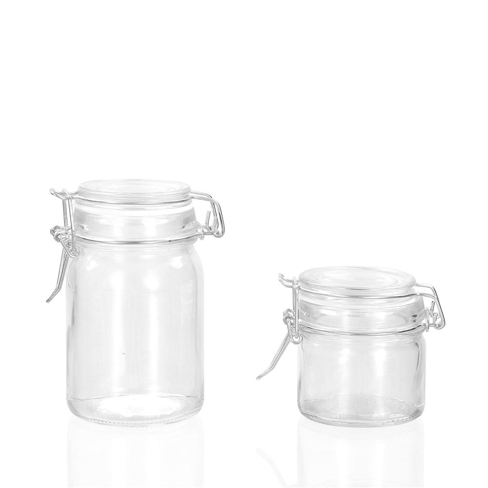 Fresco Glass Clip Jar 240ml